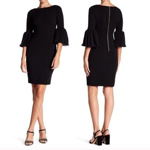 Calvin Klein Bell Trumpet Sleeve Dress 😍